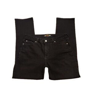 Miraclebody Black High-Rise Straight Leg Jeans